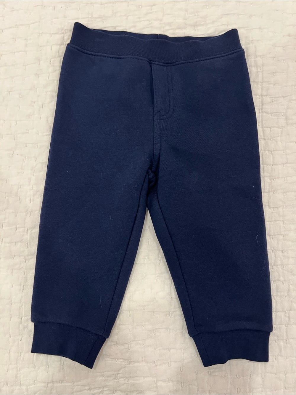 Ralph Lauren Baby Pants 12 Months Navy Pull On Sweatpants Comfort Stretch NEW